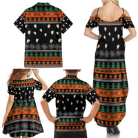 Rottweiler Christmas Family Matching Summer Maxi Dress and Hawaiian Shirt Xmas Holiday Patterns - Wonder Print Shop