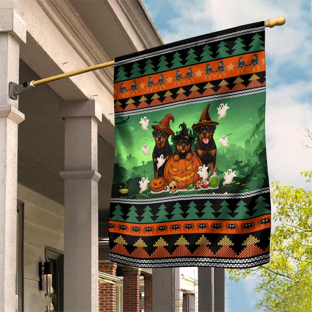Rottweiler Christmas Garden Flag Xmas Holiday Patterns - Wonder Print Shop