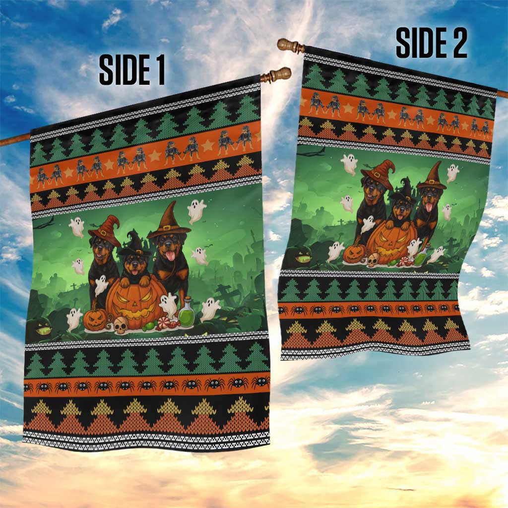Rottweiler Christmas Garden Flag Xmas Holiday Patterns - Wonder Print Shop