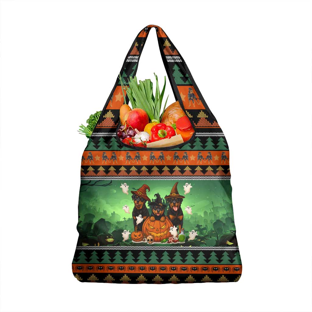 Rottweiler Christmas Grocery Bag Xmas Holiday Patterns - Wonder Print Shop