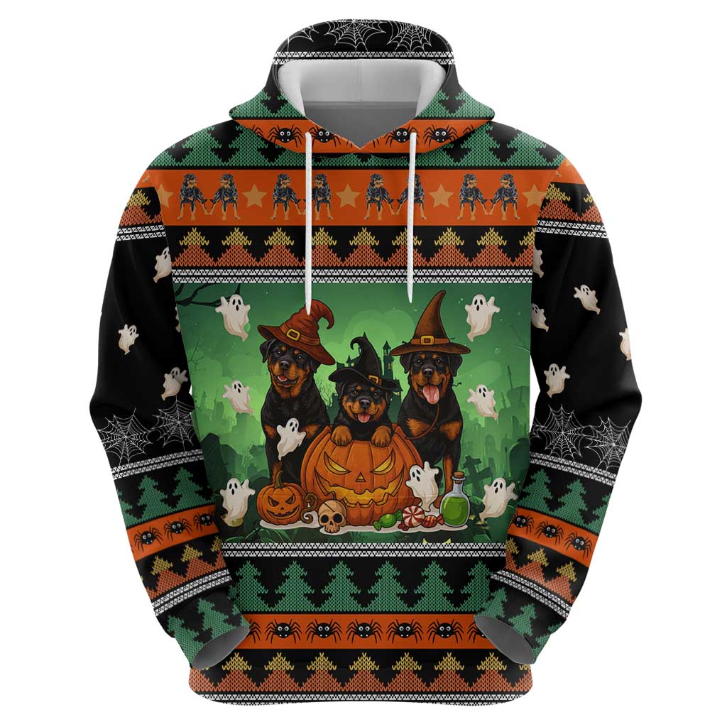 Rottweiler Christmas Hoodie Xmas Holiday Patterns - Wonder Print Shop