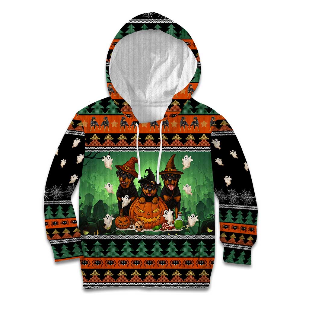 Rottweiler Christmas Kid Hoodie Xmas Holiday Patterns - Wonder Print Shop