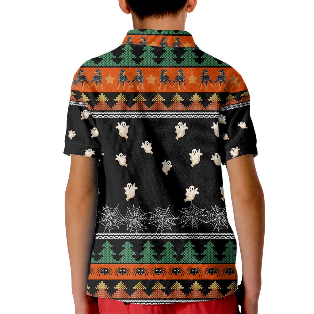 Rottweiler Christmas Kid Polo Shirt Xmas Holiday Patterns - Wonder Print Shop
