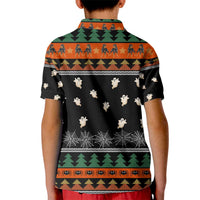 Rottweiler Christmas Kid Polo Shirt Xmas Holiday Patterns - Wonder Print Shop