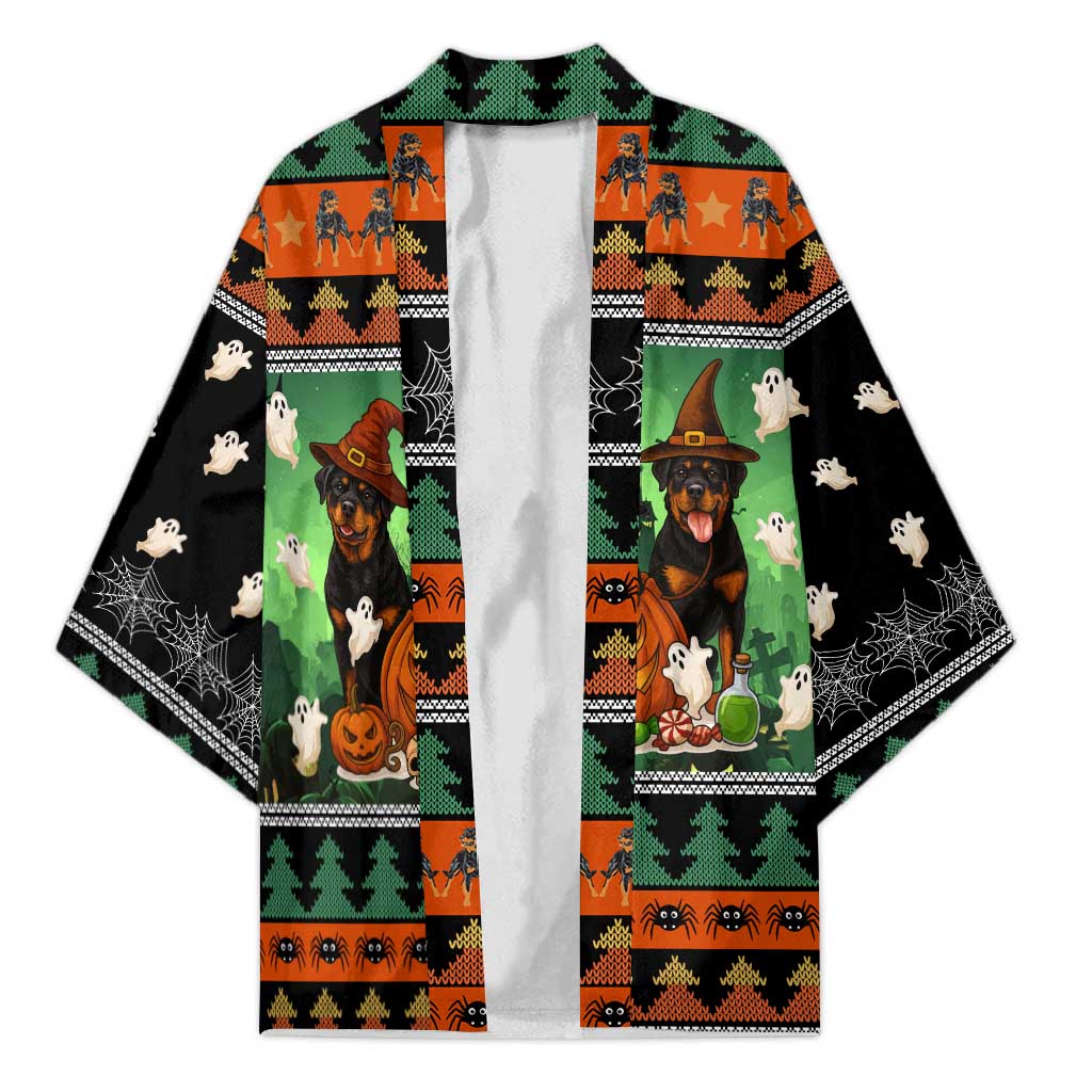 Rottweiler Christmas Kimono Xmas Holiday Patterns - Wonder Print Shop