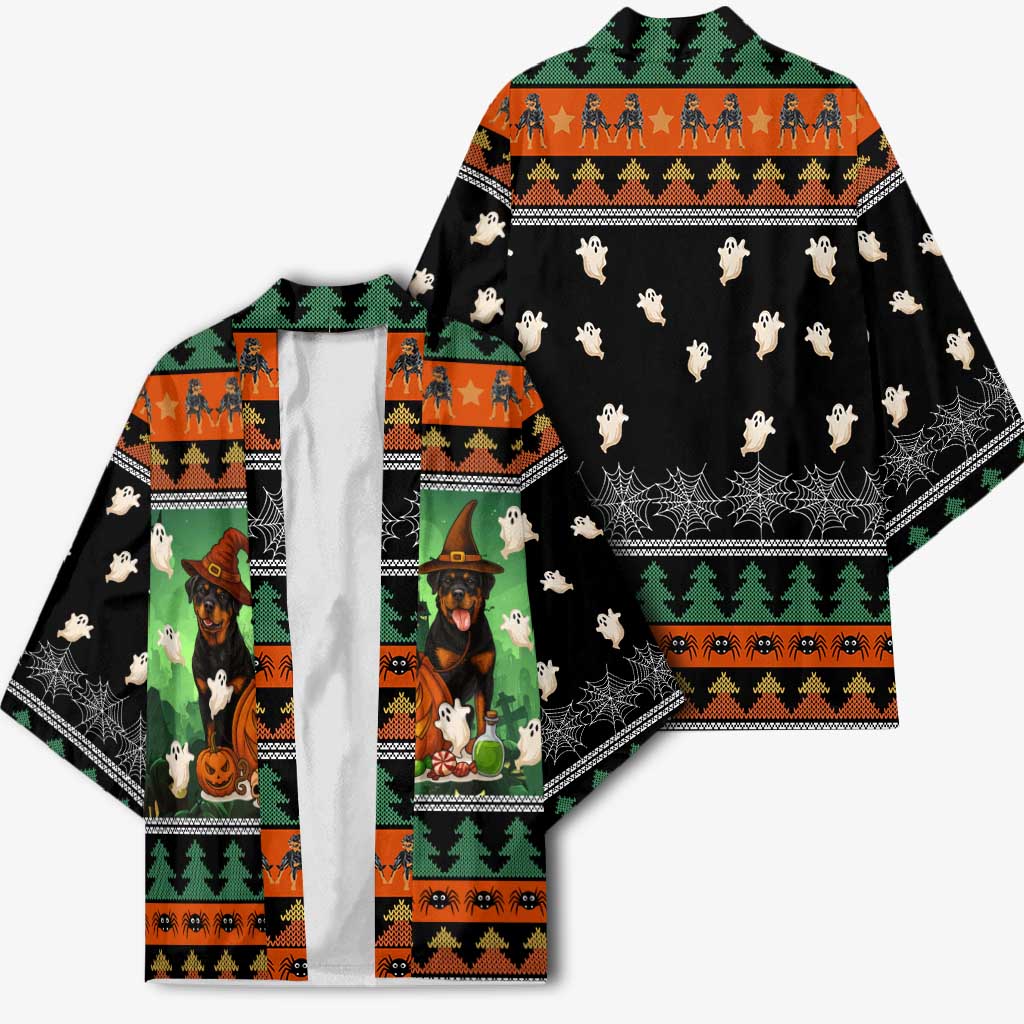 Rottweiler Christmas Kimono Xmas Holiday Patterns - Wonder Print Shop