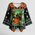 Rottweiler Christmas Kimono Sleeve Blouse Xmas Holiday Patterns - Wonder Print Shop