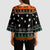 Rottweiler Christmas Kimono Sleeve Blouse Xmas Holiday Patterns - Wonder Print Shop