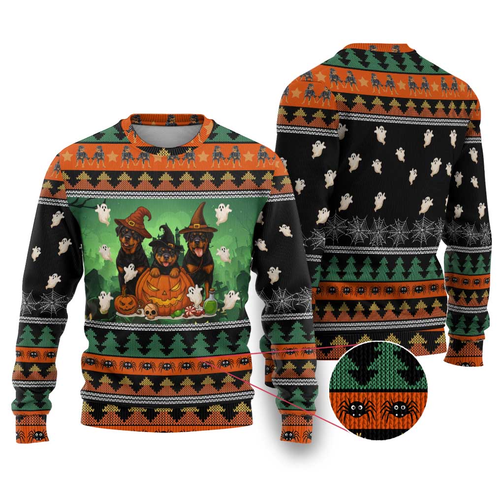 Rottweiler Christmas Ugly Christmas Sweater Xmas Holiday Patterns - Wonder Print Shop