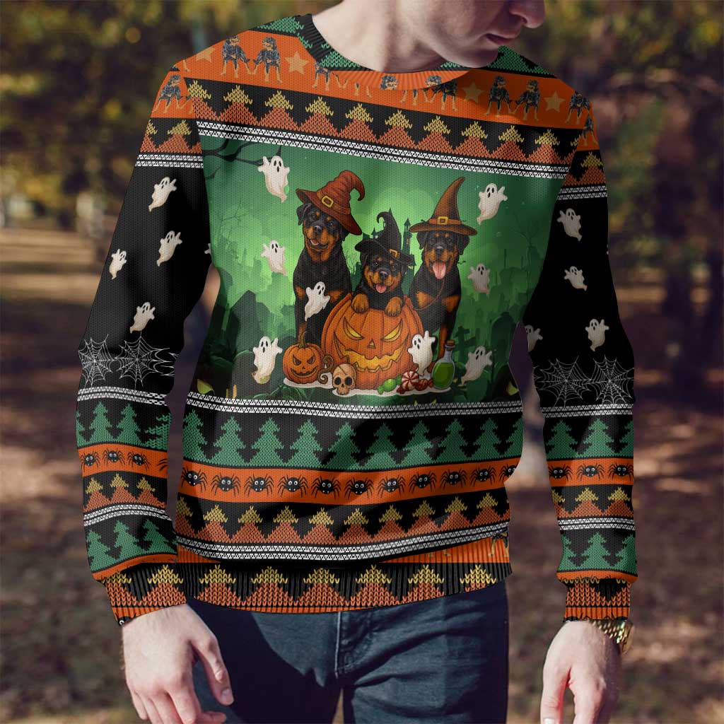 Rottweiler Christmas Ugly Christmas Sweater Xmas Holiday Patterns - Wonder Print Shop