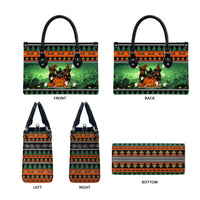 Rottweiler Christmas Leather Bag Xmas Holiday Patterns - Wonder Print Shop