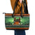 Rottweiler Christmas Leather Tote Bag Xmas Holiday Patterns - Wonder Print Shop