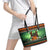 Rottweiler Christmas Leather Tote Bag Xmas Holiday Patterns - Wonder Print Shop
