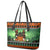 Rottweiler Christmas Leather Tote Bag Xmas Holiday Patterns - Wonder Print Shop