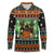 Rottweiler Christmas Long Sleeve Polo Shirt Xmas Holiday Patterns - Wonder Print Shop