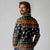 Rottweiler Christmas Long Sleeve Polo Shirt Xmas Holiday Patterns - Wonder Print Shop