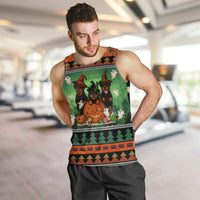 Rottweiler Christmas Men Tank Top Xmas Holiday Patterns - Wonder Print Shop
