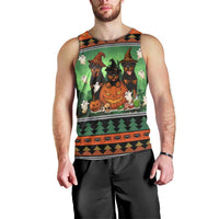 Rottweiler Christmas Men Tank Top Xmas Holiday Patterns - Wonder Print Shop