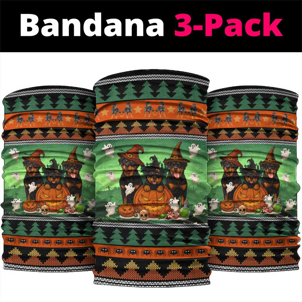 Rottweiler Christmas Neck Gaiter Xmas Holiday Patterns - Wonder Print Shop