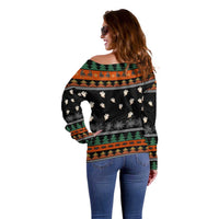 Rottweiler Christmas Off Shoulder Sweater Xmas Holiday Patterns - Wonder Print Shop