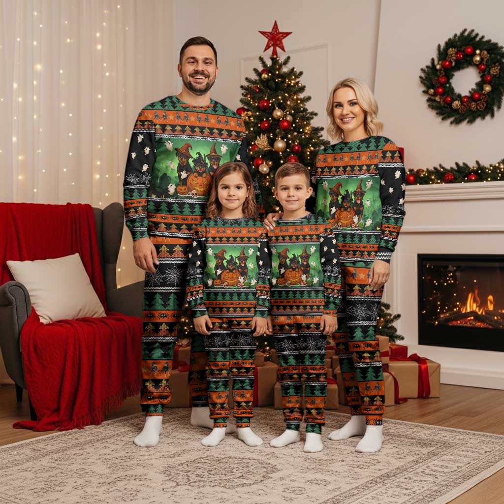 Rottweiler Christmas Pajama Set Xmas Holiday Patterns - Wonder Print Shop