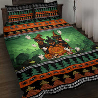 Rottweiler Christmas Quilt Bed Set Xmas Holiday Patterns - Wonder Print Shop