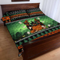 Rottweiler Christmas Quilt Bed Set Xmas Holiday Patterns - Wonder Print Shop