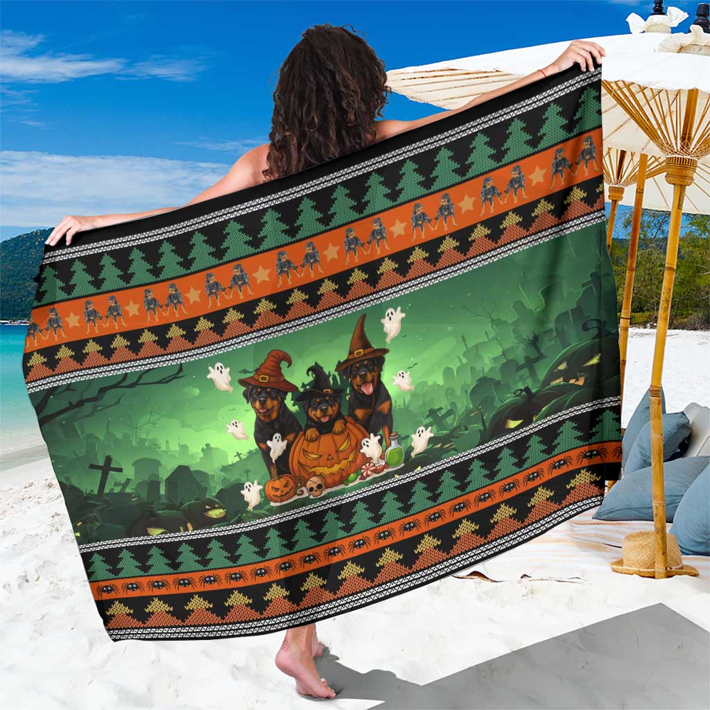 Rottweiler Christmas Sarong Xmas Holiday Patterns - Wonder Print Shop