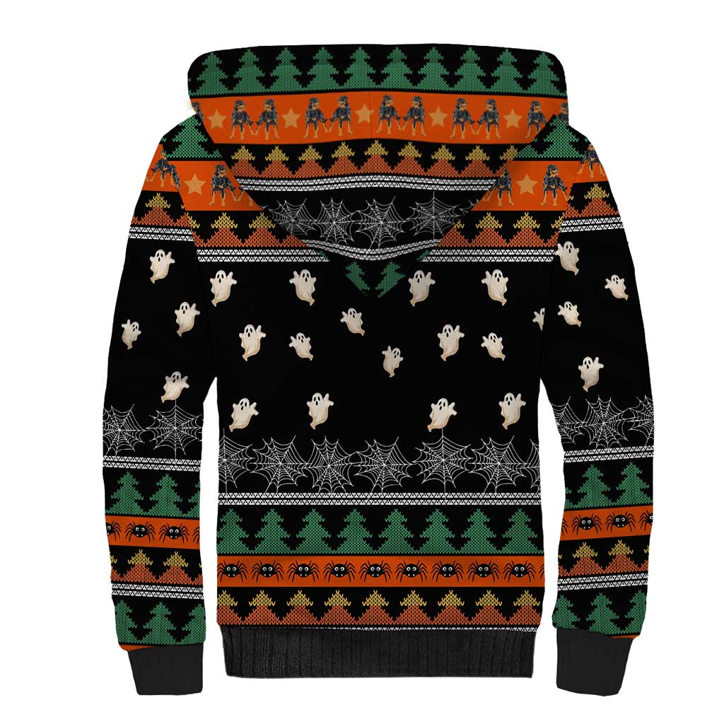 Rottweiler Christmas Sherpa Hoodie Xmas Holiday Patterns - Wonder Print Shop