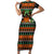 Rottweiler Christmas Short Sleeve Bodycon Dress Xmas Holiday Patterns - Wonder Print Shop