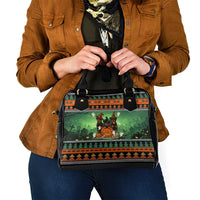 Rottweiler Christmas Shoulder Handbag Xmas Holiday Patterns - Wonder Print Shop