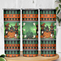 Rottweiler Christmas Skinny Tumbler Xmas Holiday Patterns - Wonder Print Shop