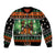 Rottweiler Christmas Sleeve Zip Bomber Jacket Xmas Holiday Patterns - Wonder Print Shop