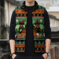 Rottweiler Christmas Sleeveless Puffer Jacket Xmas Holiday Patterns - Wonder Print Shop