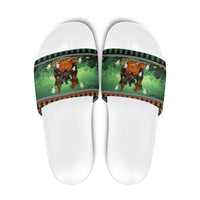 Rottweiler Christmas Slide Sandals Xmas Holiday Patterns - Wonder Print Shop