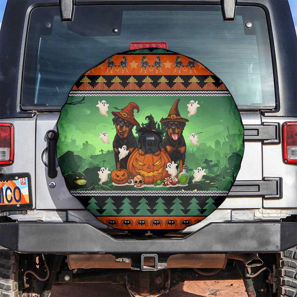 Rottweiler Christmas Spare Tire Cover Xmas Holiday Patterns - Wonder Print Shop