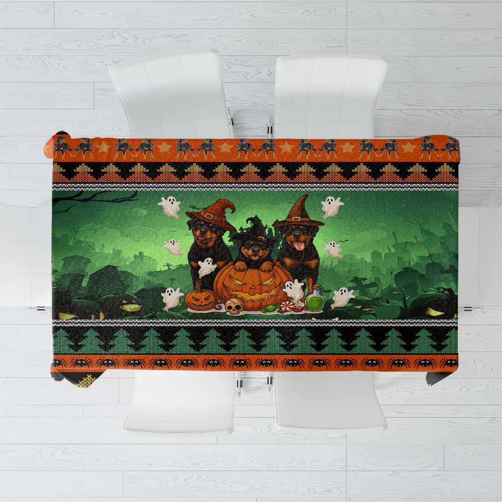 Rottweiler Christmas Tablecloth Xmas Holiday Patterns - Wonder Print Shop