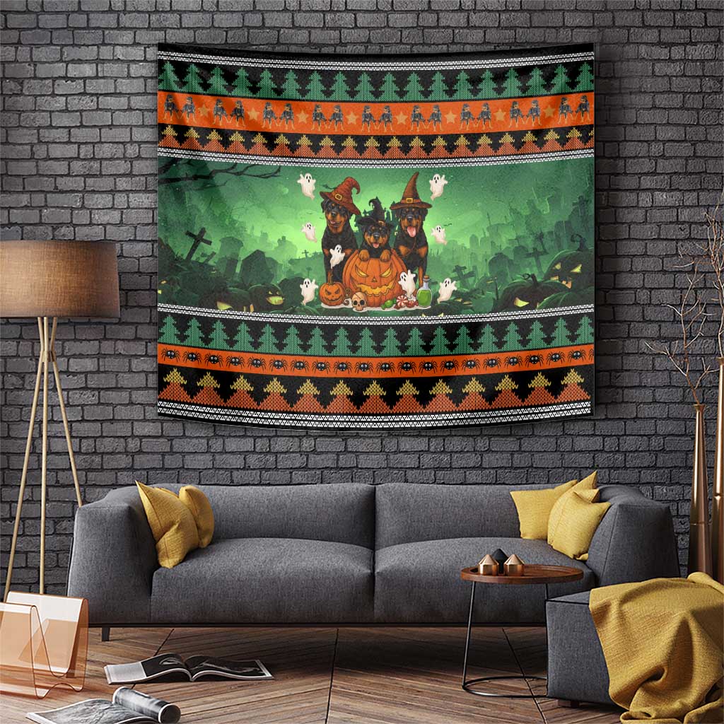 Rottweiler Christmas Tapestry Xmas Holiday Patterns - Wonder Print Shop