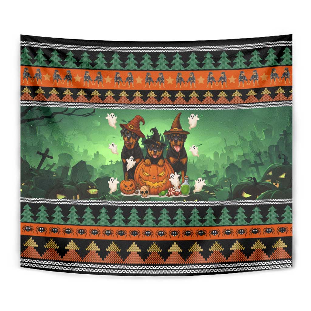 Rottweiler Christmas Tapestry Xmas Holiday Patterns - Wonder Print Shop
