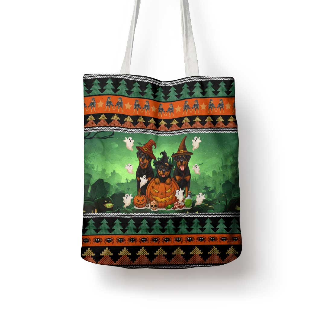 Rottweiler Christmas Tote Bag Xmas Holiday Patterns - Wonder Print Shop