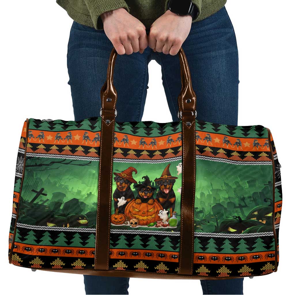Rottweiler Christmas Travel Bag Xmas Holiday Patterns - Wonder Print Shop