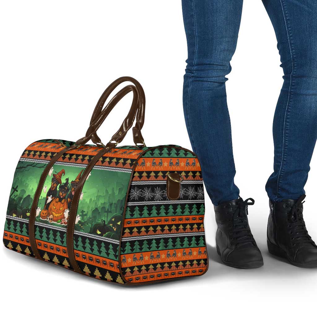 Rottweiler Christmas Travel Bag Xmas Holiday Patterns - Wonder Print Shop