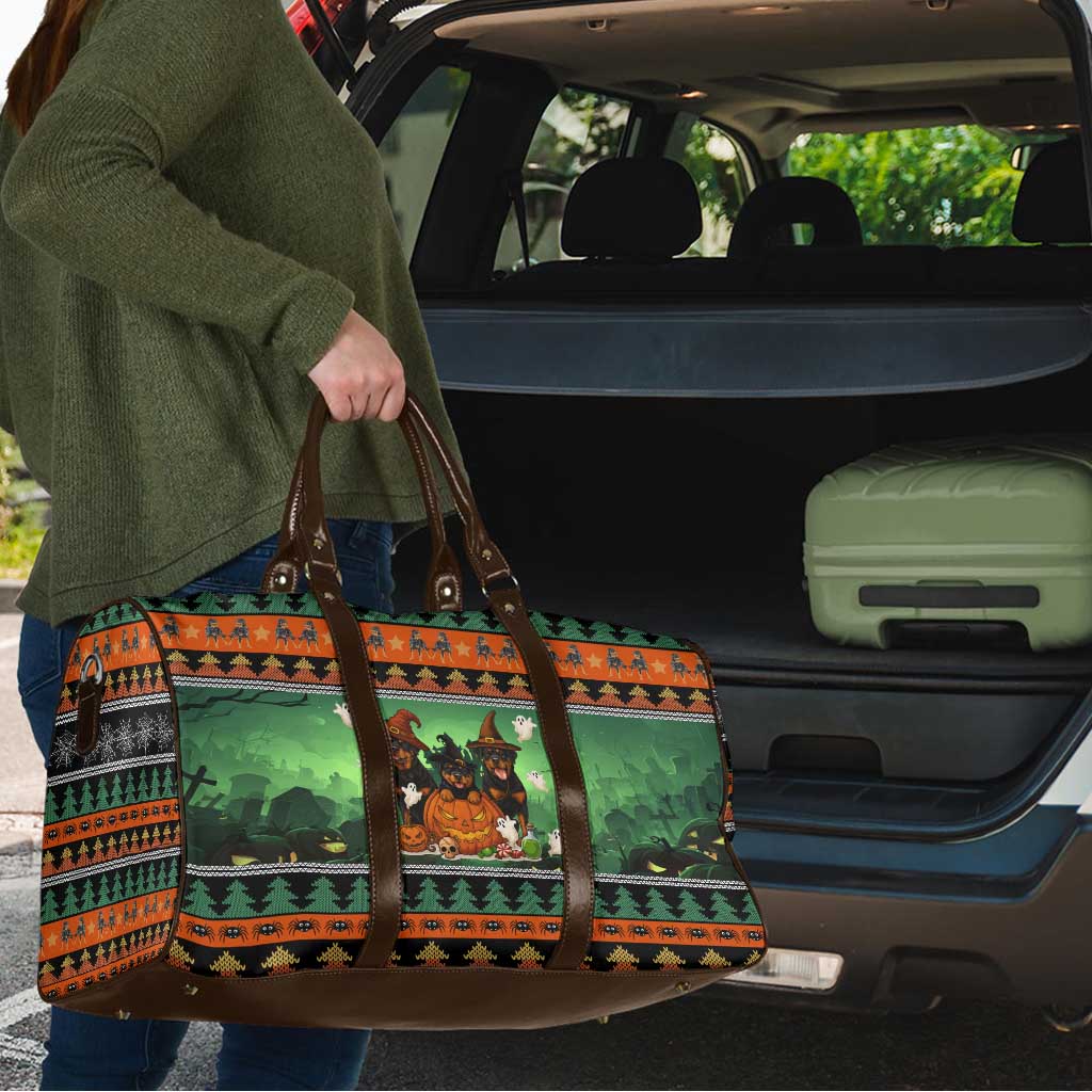 Rottweiler Christmas Travel Bag Xmas Holiday Patterns - Wonder Print Shop