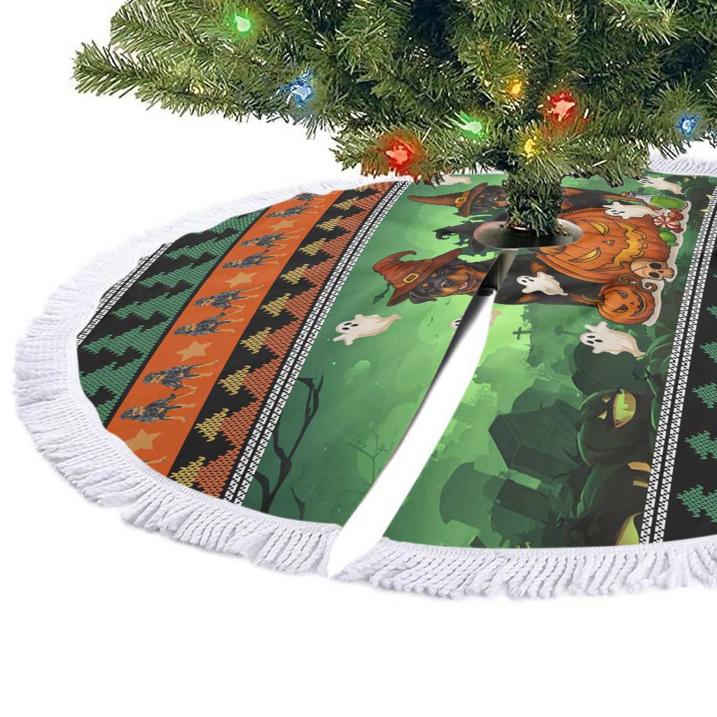 Rottweiler Christmas Tree Skirt Xmas Holiday Patterns - Wonder Print Shop