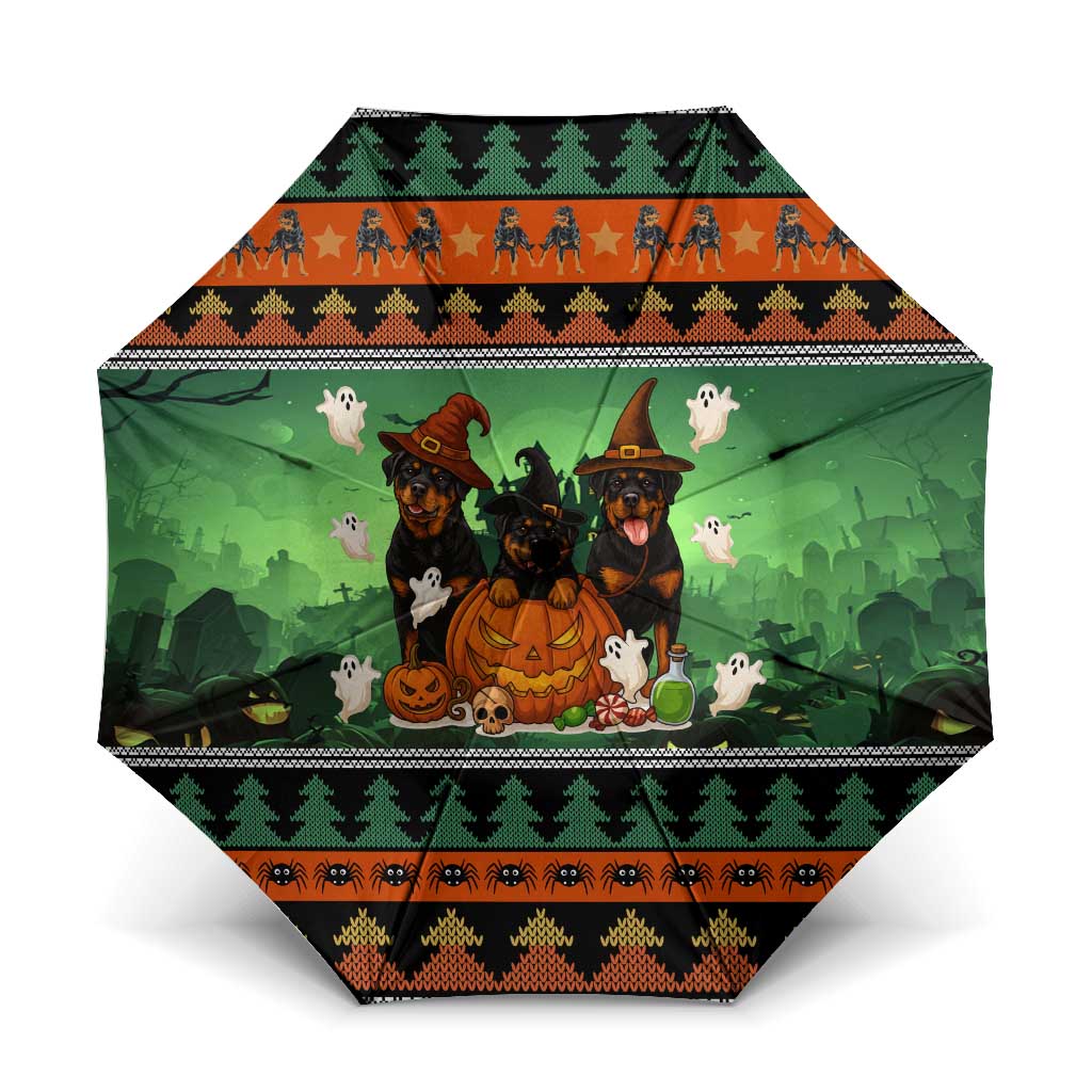 Rottweiler Christmas Umbrella Xmas Holiday Patterns - Wonder Print Shop
