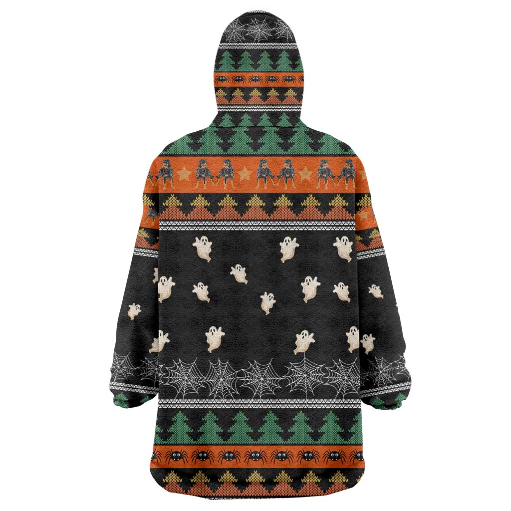Rottweiler Christmas Wearable Blanket Hoodie Xmas Holiday Patterns - Wonder Print Shop