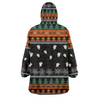 Rottweiler Christmas Wearable Blanket Hoodie Xmas Holiday Patterns - Wonder Print Shop