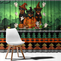 Rottweiler Christmas Window Curtain Xmas Holiday Patterns - Wonder Print Shop