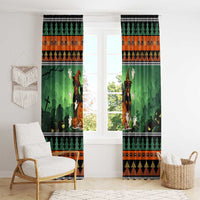 Rottweiler Christmas Window Curtain Xmas Holiday Patterns - Wonder Print Shop