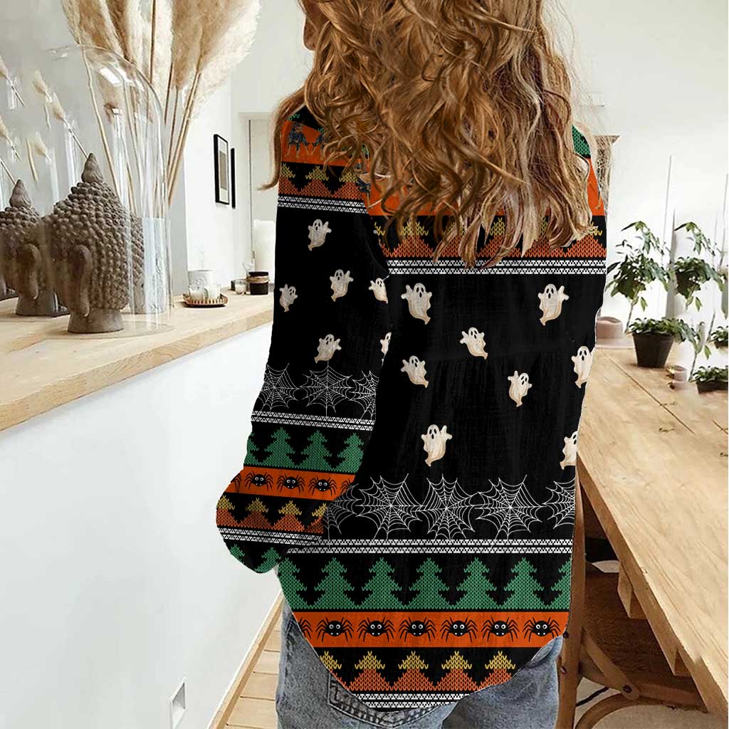 Rottweiler Christmas Women Casual Shirt Xmas Holiday Patterns - Wonder Print Shop